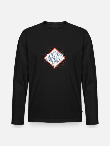 Edition Limitée 1967 Millésime - T-shirt manches longues Premium bio Homme - noir