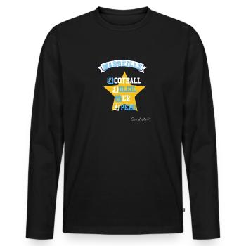 Marseille - T-shirt manches longues Premium bio Homme - noir - Devant - Nico (187cm)