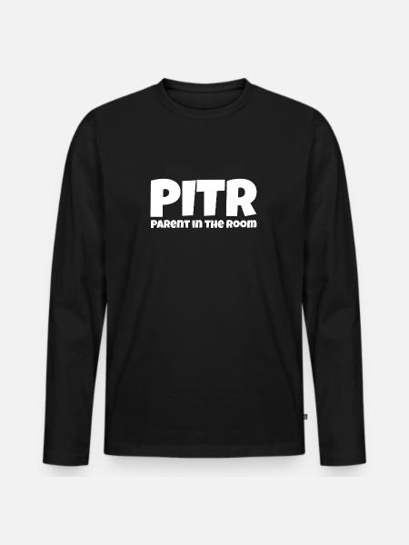 Parent in the room - Men's Premium Organic Long Sleeve Shirt - black
