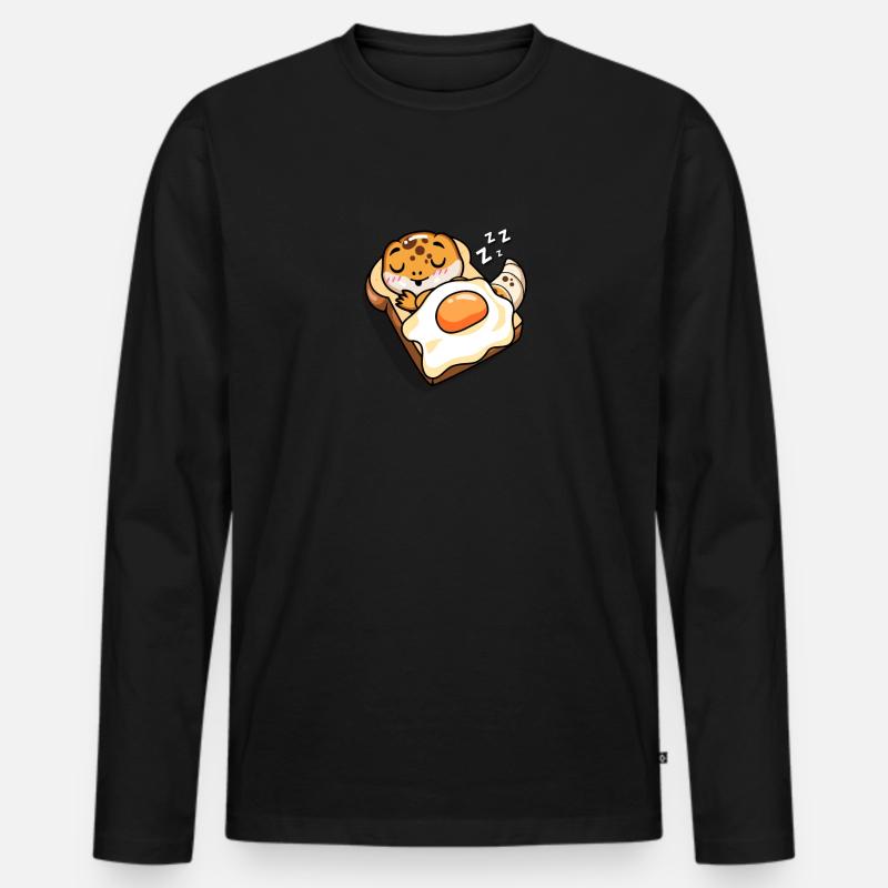 Leopardgecko - Männer Premium Bio Langarmshirt - Schwarz