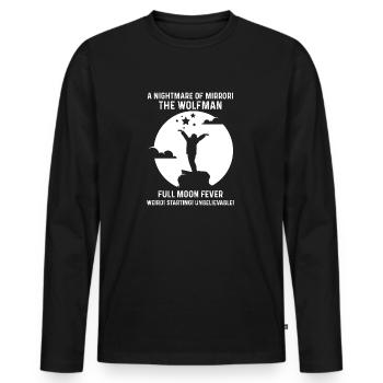 A Nightmare Of Mirror - Men's Premium Organic Long Sleeve Shirt - black - Front - Nico (187cm)