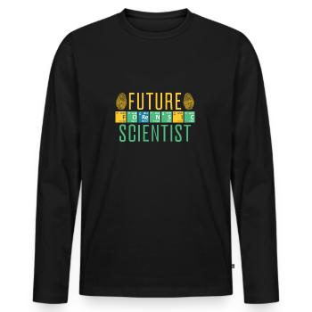 Future Forensic Scientist Forensic Criminology - Men's Premium Organic Long Sleeve Shirt - black - Front - Nico (187cm)