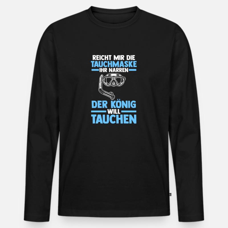Kaffee Schullehrer Lehrer - Männer Premium Bio Langarmshirt - Schwarz