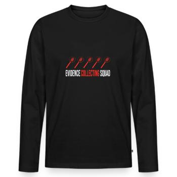 Don d’analyste de l’escouade de collecte d’éléments de preuve en laboratoire criminel - T-shirt manches longues Premium bio Homme - noir - Devant - Nico (187cm)