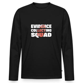 Evidence Collecting Squad Forensic Criminology - Men's Premium Organic Long Sleeve Shirt - black - Front - Nico (187cm)