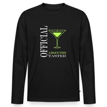 Offizielle Absinth-Verkostung - Männer Premium Bio Langarmshirt - Schwarz - Vorne - Nico (187cm)