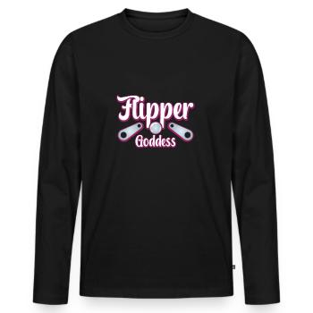 Flipper Goddess Pinball Machines GIft Ideas - Männer Premium Bio Langarmshirt - Schwarz - Vorne - Nico (187cm)