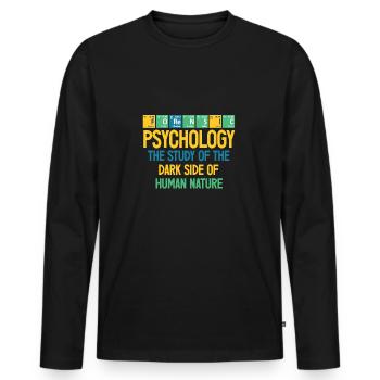 Forensic Psychologist Periode Forensic Psychology - Männer Premium Bio Langarmshirt - Schwarz - Vorne - Nico (187cm)