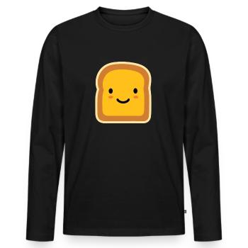 Tartine - T-shirt manches longues Premium bio Homme - noir - Devant - Nico (187cm)