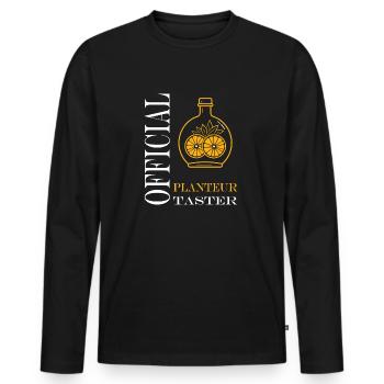 Humor-Punsch-Pflanzgefäß - Männer Premium Bio Langarmshirt - Schwarz - Vorne - Nico (187cm)