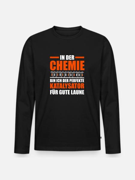 Chemist Science Physics Chemistry - Men's Premium Organic Long Sleeve Shirt - black