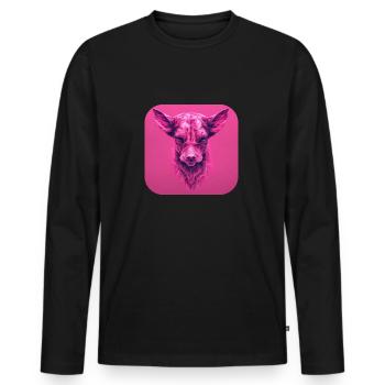 Scary Dog - Männer Premium Bio Langarmshirt - Schwarz - Vorne - Nico (187cm)