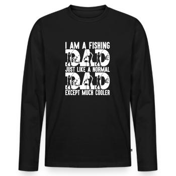 fisch, fisch, angeln, see, meer, angeln, fauna, exotisch - Männer Premium Bio Langarmshirt - Schwarz - Vorne - Nico (187cm)