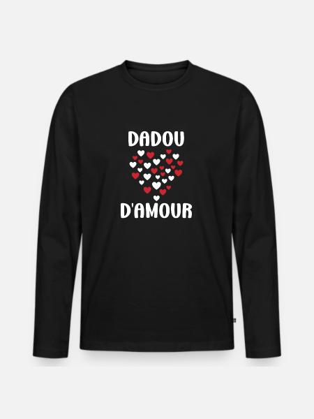 Dadou - T-shirt manches longues Premium bio Homme - noir