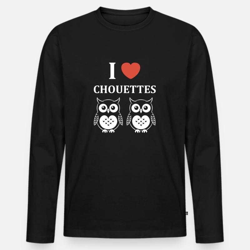 Netter Humor - Männer Premium Bio Langarmshirt - Schwarz