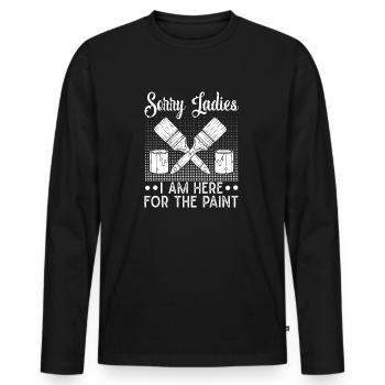 House Painter Hilarious Designs Unique Gifts - Männer Premium Bio Langarmshirt - Schwarz - Vorne - Nico (187cm)