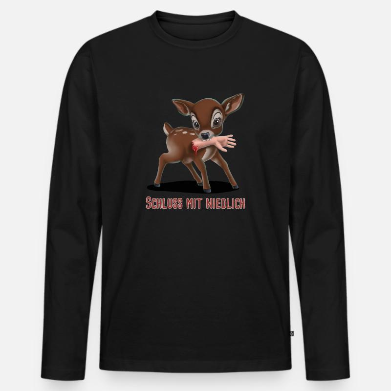 Killer Kitz 06 2024 02 - Männer Premium Bio Langarmshirt - Schwarz