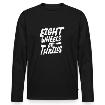 Roller Skate Huit Roues De Frissons Cadeaux - T-shirt manches longues Premium bio Homme - noir - Devant - Nico (187cm)