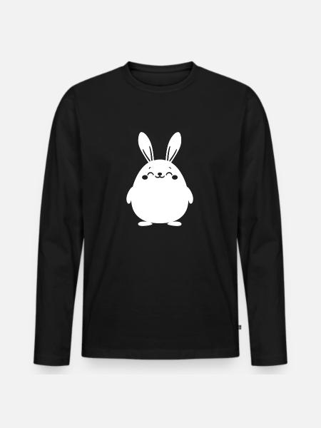 Little Baby Bunny - Men's Premium Organic Long Sleeve Shirt - black
