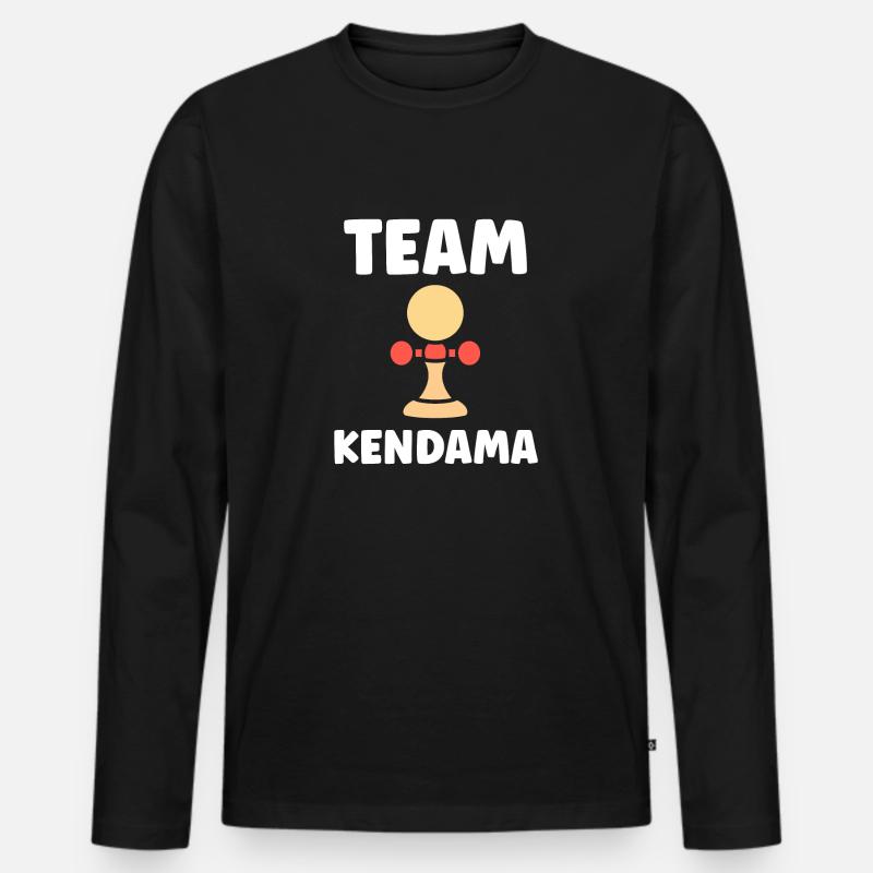 Kendama - Männer Premium Bio Langarmshirt - Schwarz