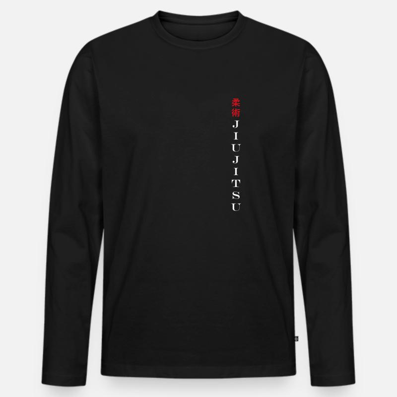 Jiu Jitsu - Männer Premium Bio Langarmshirt - Schwarz