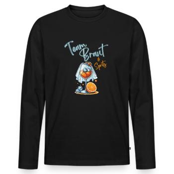 Équipe Bride & Spritz Hen Party Group - T-shirt manches longues Premium bio Homme - noir - Devant - Nico (187cm)
