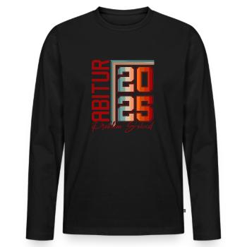Abitur 2025 Abiturienten Abitur Abitur Abitur Exam Gift - Men's Premium Organic Long Sleeve Shirt - black - Front - Nico (187cm)