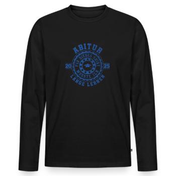 Abitur 2025 Abiturienten Abitur Abitur Abitur Exam Gift - Men's Premium Organic Long Sleeve Shirt - black - Front - Nico (187cm)