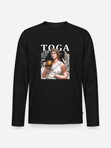 Mrs. TOGA - Men's Premium Organic Long Sleeve Shirt - black