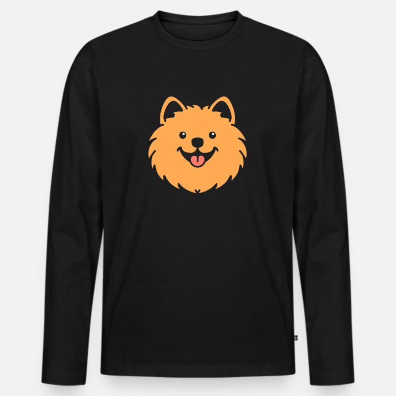 Eurasier - Männer Premium Bio Langarmshirt - Schwarz