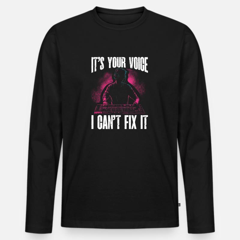 AV-Technik AV-Techniker Audiovisueller Techniker - Männer Premium Bio Langarmshirt - Schwarz