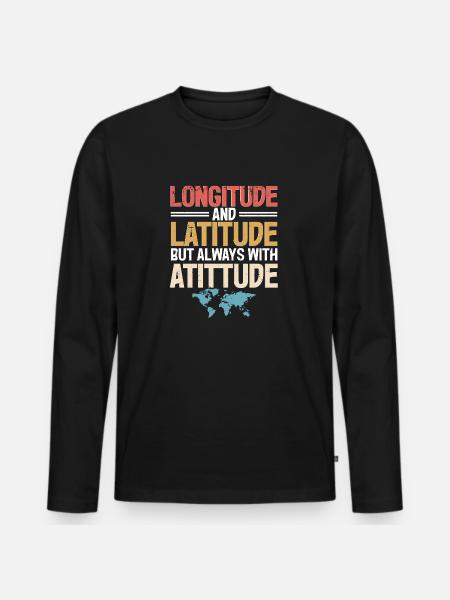 Geographic Information Systems - Men's Premium Organic Long Sleeve Shirt - black