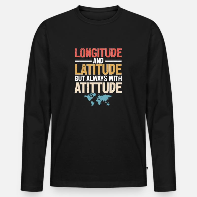 Geographic Information Systems - Men's Premium Organic Long Sleeve Shirt - black