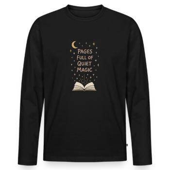 Journaling Aesthetic Creative Planer Life Writing - Männer Premium Bio Langarmshirt - Schwarz - Vorne - Nico (187cm)