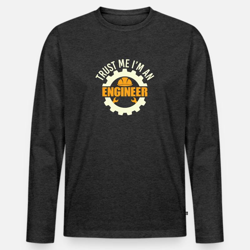 Engineer engineering electrical engineer saying Men's Premium Organic Long Sleeve Shirt