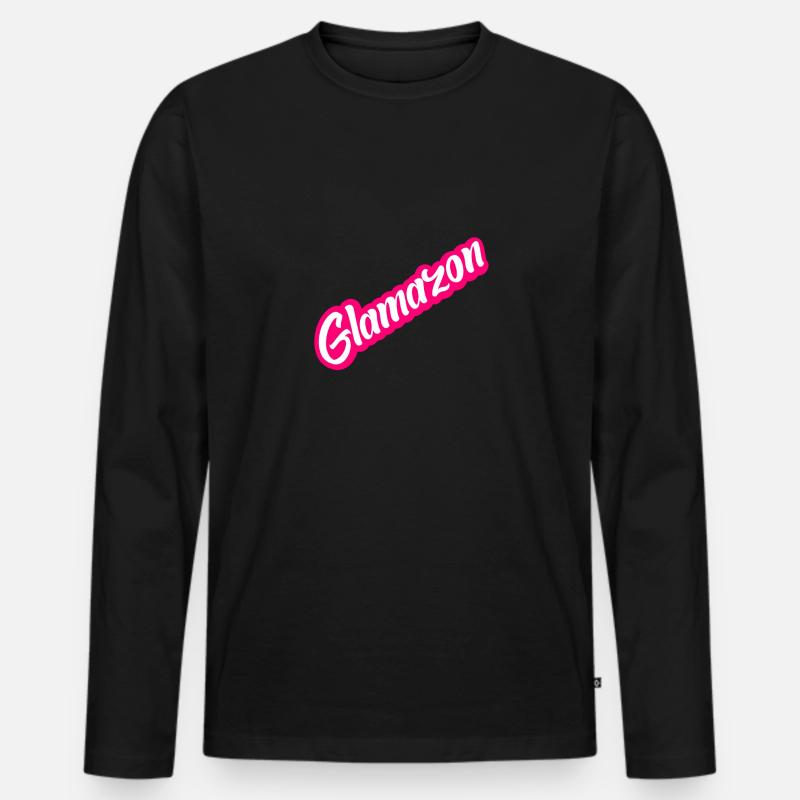 glamazon - Männer Premium Bio Langarmshirt - Schwarz