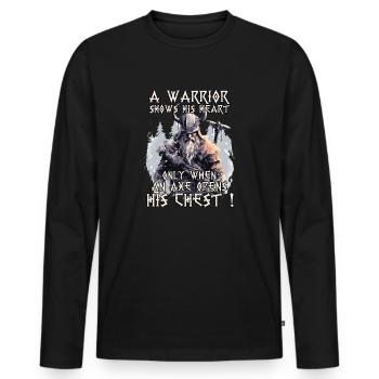 Asgard Home of the Gods Viking Mythology - Men's Premium Organic Long Sleeve Shirt - black - Front - Nico (187cm)