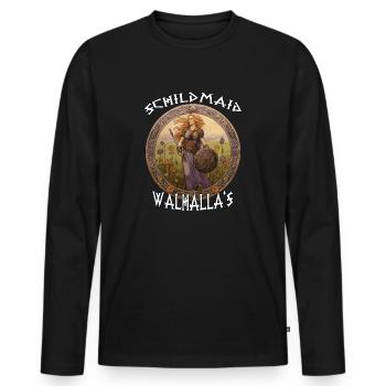 Walhalla Maidens Das Geschenk heldenhafte Frauen - Männer Premium Bio Langarmshirt - Schwarz - Vorne - Nico (187cm)