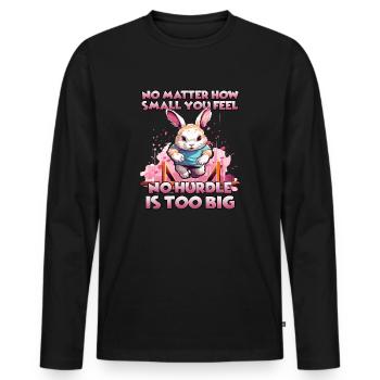 Rabbit rabbithop training for your - Men's Premium Organic Long Sleeve Shirt - black - Front - Nico (187cm)