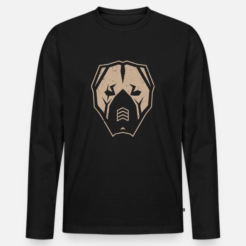 Kangal - Männer Premium Bio Langarmshirt - Schwarz