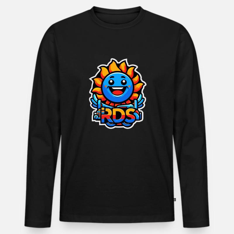Sunny RDS-Logo - Männer Premium Bio Langarmshirt - Schwarz