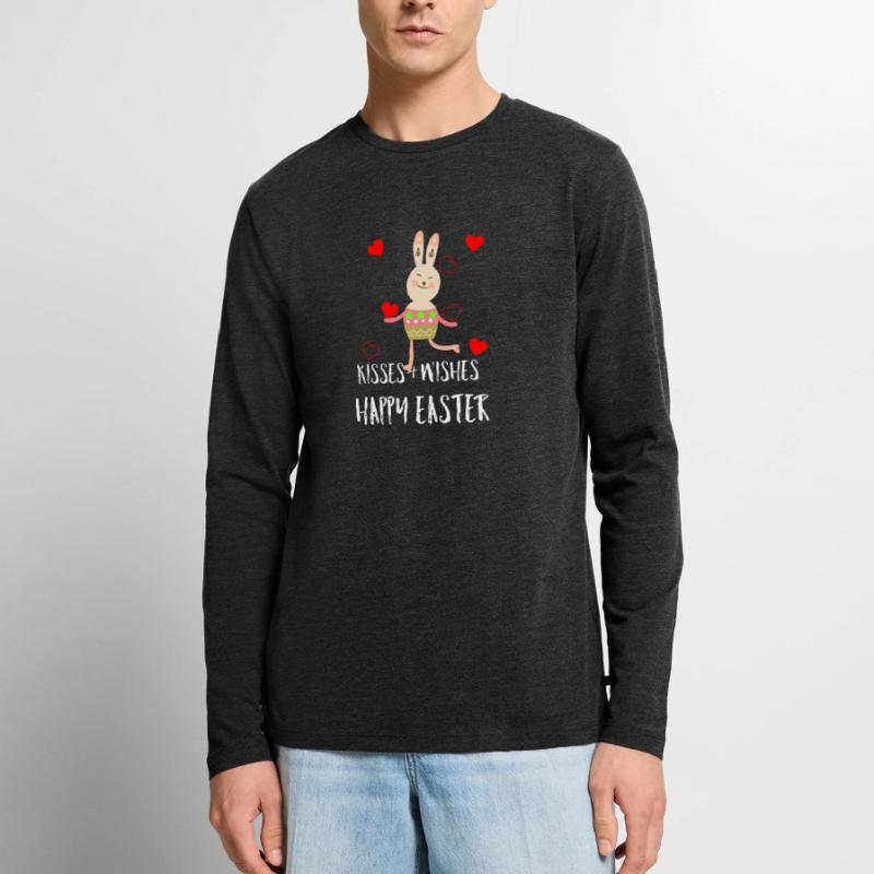 Easter Easter Easter Easter Easter Easter Happy Men's Premium Organic Long Sleeve Shirt