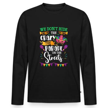 Party New Orleans Chains Music - T-shirt manches longues Premium bio Homme - noir - Devant - Nico (187cm)