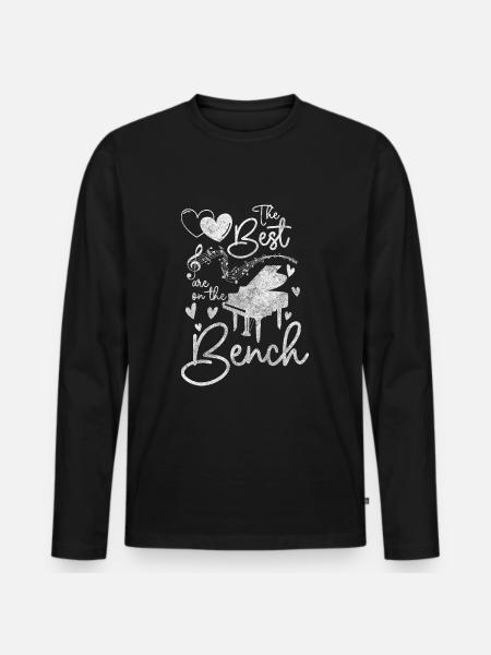 Piano Composing Melody Orchestra - Men's Premium Organic Long Sleeve Shirt - black