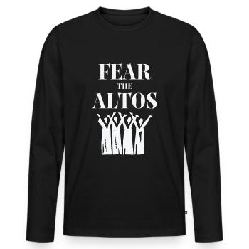 Alto Fear The Altos - T-shirt manches longues Premium bio Homme - noir - Devant - Nico (187cm)