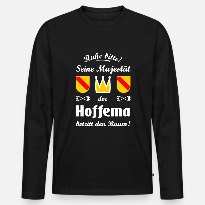 Die Hoffema Jungs - Männer Premium Bio Langarmshirt - Schwarz