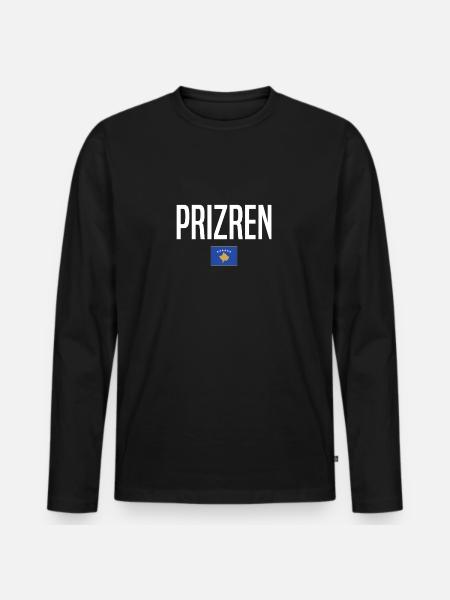 Prizren Kosovo - Men's Premium Organic Long Sleeve Shirt - black