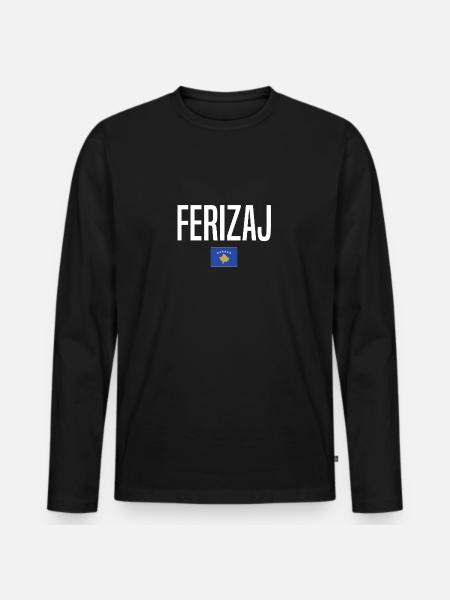 Ferizaj, Kosovo - Men's Premium Organic Long Sleeve Shirt - black