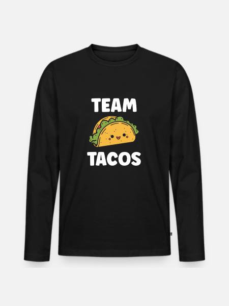 Tacos - Men's Premium Organic Long Sleeve Shirt - black
