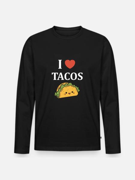 tacos - T-shirt manches longues Premium bio Homme - noir